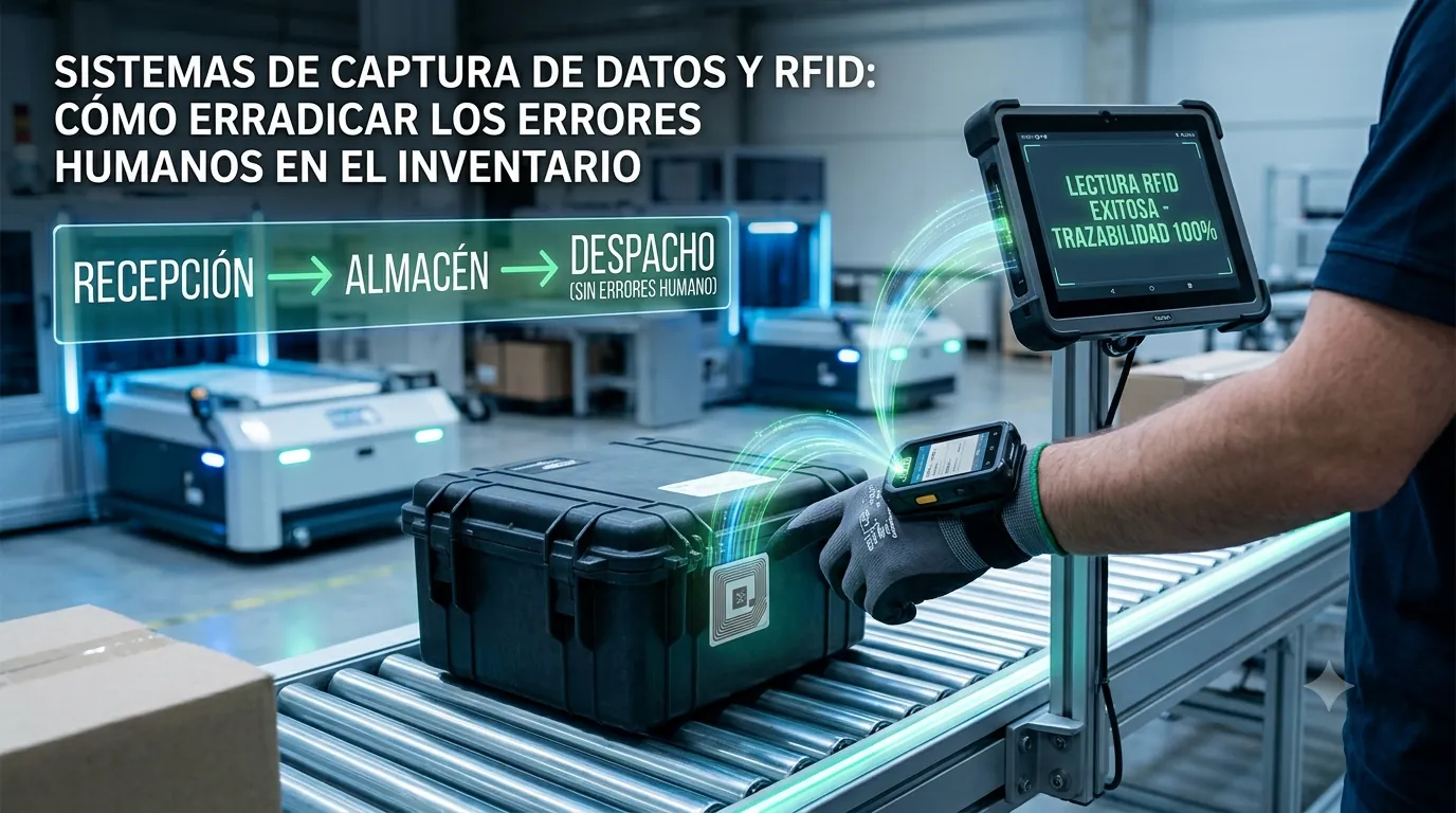 Sistemas de captura de datos y RFID: Cómo erradicar los errores humanos en el inventario