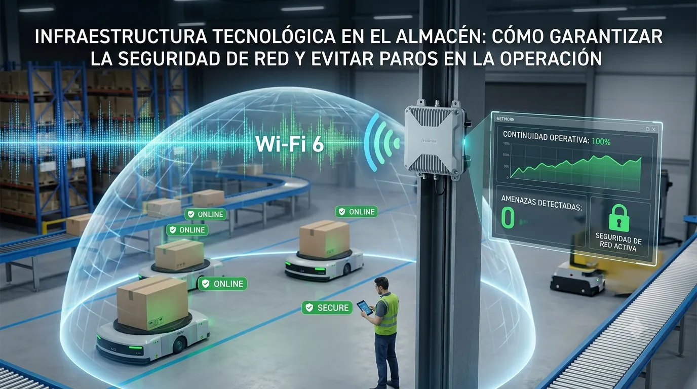 Infraestructura tecnológica en el almacén: Cómo garantizar la seguridad de red y evitar paros en la operación